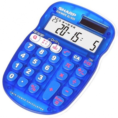 Photo of Sharp EL-S25 Blue Mental Maths Calculator