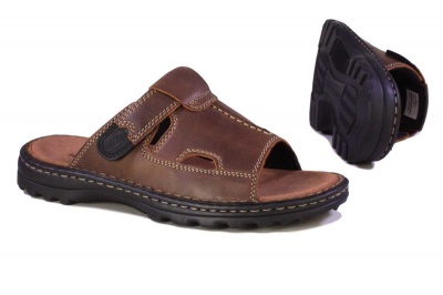 Photo of Hush Puppies Men's Big Daddy Slide Sandal - Brown