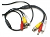 10m Power & Video CCTV Camera Cable - Black Photo