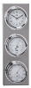 ANVI 29.0723 3-in-1 Barometer & Clock - Stainless Steel Photo