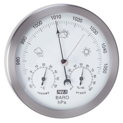 Photo of ANVI 29.1138 3-in-1 Barometer - Stainless Steel
