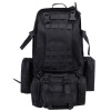 Tactical Backpack with 3 Molle Bags - Black Photo