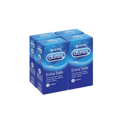 Photo of Durex 4 x 12's Bulk Condoms Thicker Latex Condoms with Lube Extra Safe