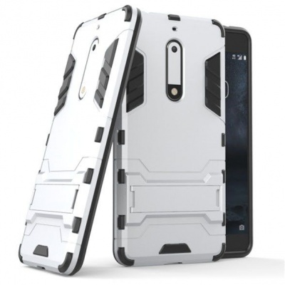 Photo of Nokia 2-in-1 Hybrid Dual Shockproof Stand Case for 5 - Silver