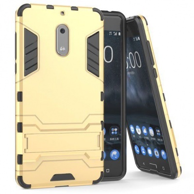 Photo of Nokia 2-in-1 Hybrid Dual Shockproof Stand Case for 6 - Gold