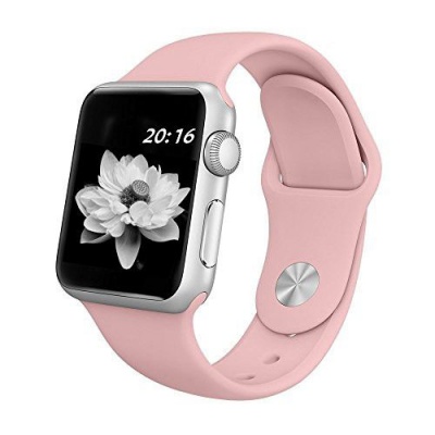 Photo of Apple Ã–kotec Soft Silicone Band for 42mm Watch - Vintage Pink
