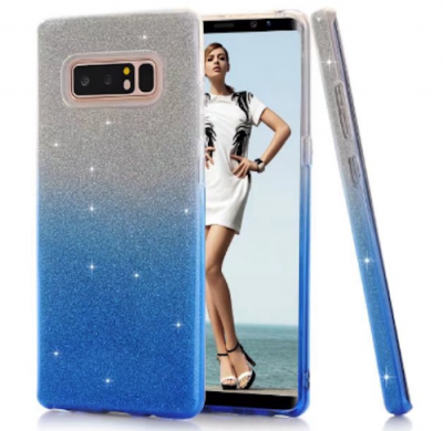Photo of Samsung Bling Gradient Sparkle Cover Case for Note 8 - Blue