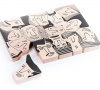 BAJO Wooden Crowd Faces Puzzle Photo