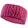 TrailHeads Women's Cable Knit Winter Headband - Light Rose & Raspberry Photo