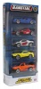 Teamsterz Five Pack 1.64 Scale 5 Pack - Blue Formula 1 Car #7 with 4 other Vehicles Photo