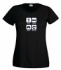 Thinking out Loud Ladies "eat sleep game repeat" Short Sleeve T-Shirt - Black Photo