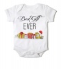 Just Kidding Junior "Best Gift EVER" Short Sleeve Onesie - White Photo