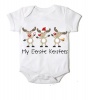 Just Kidding Junior "My Eerste Kersfees" Short Sleeve Onesie - White Photo