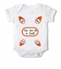 Just Kidding Junior "You can do it Dad!!" Short Sleeve Onesie - White Photo