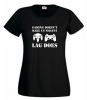 Thinking out Loud Ladies "GAMING DOESN'T MAKE US VIOLENT LAG DOES" Short Sleeve T-Shirt - Black Photo