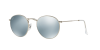 Ray-Ban Round Metal RB3447 Sunglasses - Silver with Silver Lens Photo