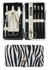 Kellermann 3 Swords Manicure Set - Black & White Zebra Kellermann 3 Swords Manicure Set - Black & White Zebra Photo
