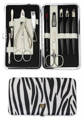 Photo of Kellermann 3 Swords Manicure Set - Black & White Zebra