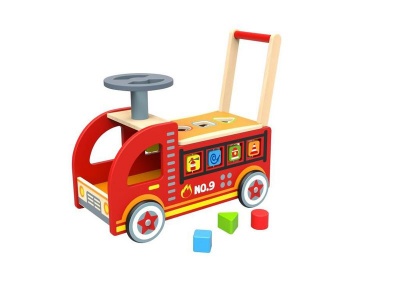 Photo of TookyToy Pull Along Multi-Function Fire Truck
