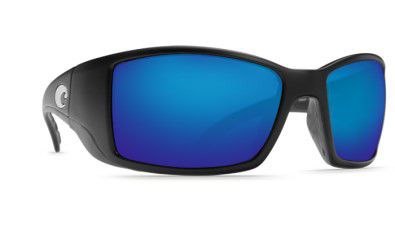 Photo of Costa Blackfin 580G Sunlasses - Black Frame with Blue Mirror Lens