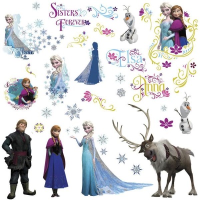 RoomMates Decor Frozen Peel Stick Wall Decals