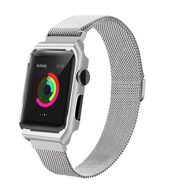 Photo of Apple Meraki 2-in-1 Case & 42mm Milanese Band for Watch - Silver