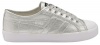 Gola Ladies Coaster Metallic Trainer - Silver Photo