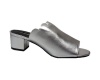Women's Push-In Mules with Scallop - Silver Photo