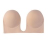 Easy Curves Plunged Neckline Stick On Bra - Nude Photo