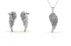Destiny Mikaeala Angel Wing Necklace Set with Swarovski Crystals Photo