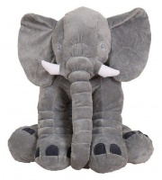 Totland Elephant Pillow Dark Grey