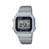 Casio Men's B650WD-1ADF Retro Digital Square Watch - Silver<br /> Photo
