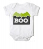 Just Kidding Unisex Boo Halloween Short Sleeve Onesie - White Photo