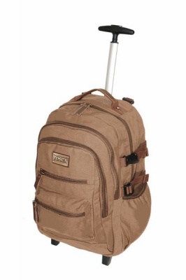 Photo of Tosca Canvas 15" Laptop Trolley Backpack - Coffee