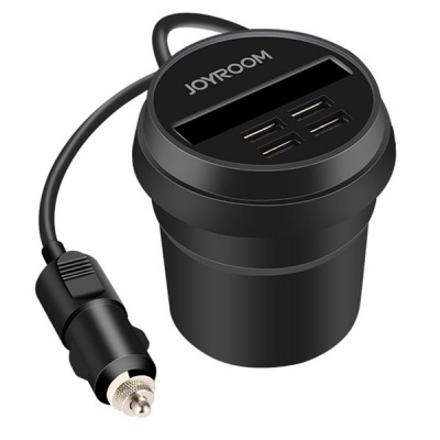 Photo of Joyroom 4 Port USB Quick Charger with Card Slot - Black
