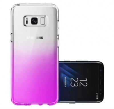 Photo of Samsung Transparent Gradient Gel Cover for Galaxy S8 - Purple Cellphone