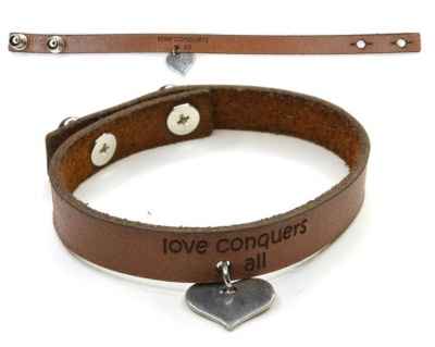 Photo of Sourcery Supply Co Leather "Love" Bracelet