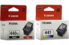 Canon PG 440 XL/CL441 Black 440XL & Tri-Color 441 Ink Cartridges Photo