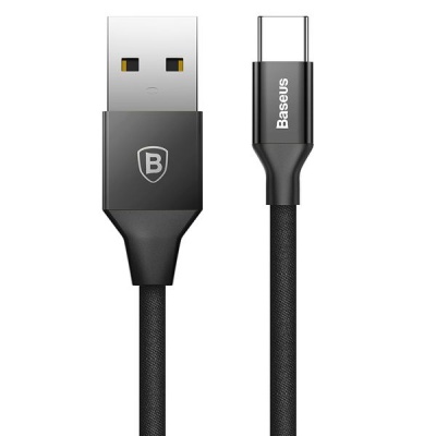 Photo of Baseus 1.2m - 3A Yiven USB Type-A 2.0 to Type-C Cable - Black Cellphone
