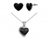 Destiny Lyla Set with Swarovski Crystals - Black Photo