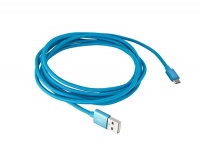 Whizzy Extra Long USB Charge Data Sync Cable Blue