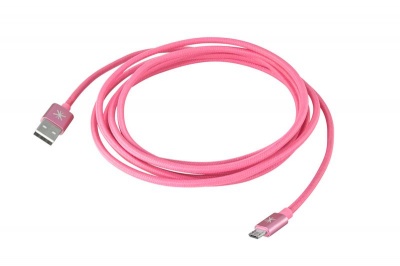 Whizzy Extra Long USB Charge Data Sync Cable Pink