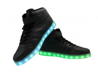 Photo of Boys Hi-Top LED Sneakers - Black