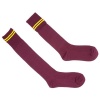 Schoolwear Specialist Long School Socks - Maroon/Gold Photo