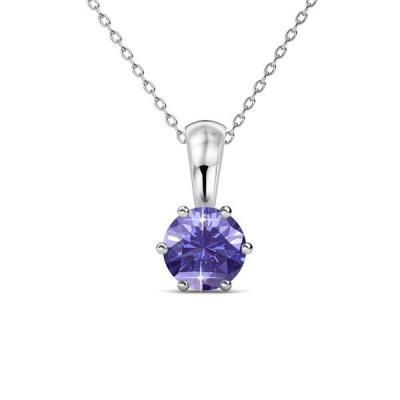 Photo of Destiny Amethyst/February Birthstone Necklace with Swarovski Crystal