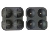 Flexible Silicone Ice Ball Mold - Black Photo