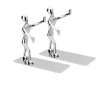 Stainless Steel Non-Skid Man Bookends - 1 Pair Photo