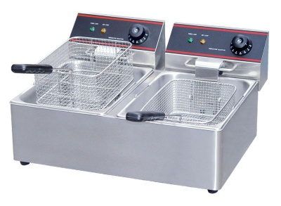 Photo of Electric Basket Chips Fryer with Double Tank - 10L