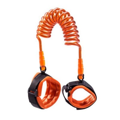 Photo of MLTK Designs Child Anti-Lost Strap with Metal Connector Orange