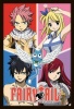 Fairy Tail Quad Poster with Black Frame Photo